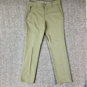 Weatherproof Vintage Hiking Pants Men's Size 34x32 Nylon Olive Green Chino